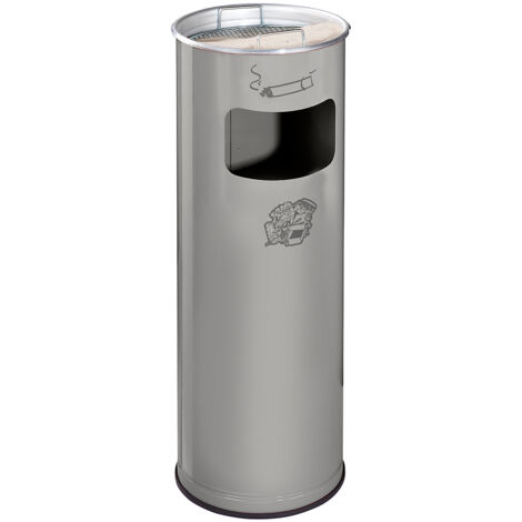 VAR, Combiné cendrier-poubelle, capacité 17 l, h x Ø 660 x 230 (1/4)