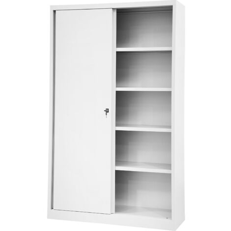 BISLEY, Armoire à portes coulissantes ECO, 4 tablettes, 5 (1/5)
