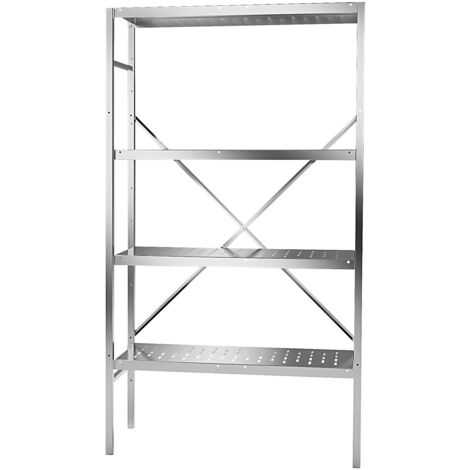 FRANKEL kaiserkraft, Rayonnage emboîtable en inox, 4 tablettes (1/3)