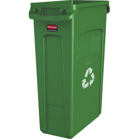 Rubbermaid, Poubelle SLIM JIM®, capacité 87 l, avec canaux