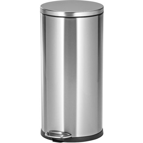 EKO, Poubelle à pédale en inox, ronde, capacité 20 l, avec (1/4)