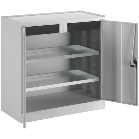 eurokraft pro, Armoire à outils, 2 tiroirs, 2 tablettes sur
