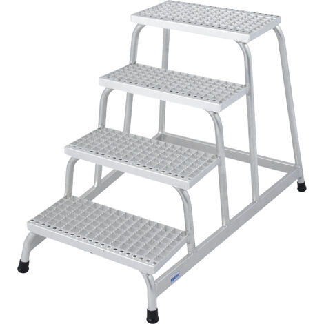 Marchepied de montage Krause avec marches en caillebotis, 1x4 marches, 805348 (1/5)