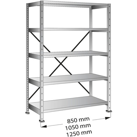 Certeo, Rayonnage emboîtable pour le stockage et l'industrie, h (1/3)