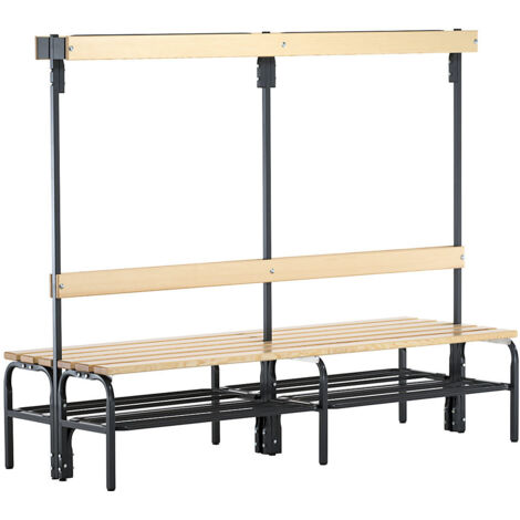 Sypro, Bancs avec portemanteaux pour vestiaires, double face, (1/4)