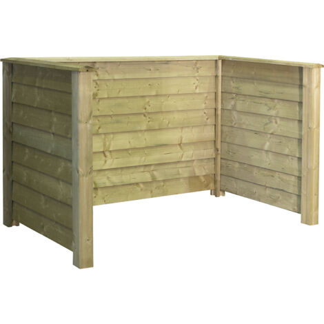 FRANKEL kaiserkraft, Cache-poubelle Klink Profil, bois, L x l (1/5)
