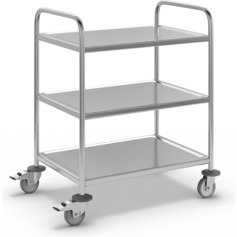 Kongamek, Chariot de service en inox, L x l x h 910 x 590 x 940 (1/5)