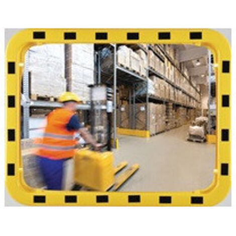 Dan-MIRROR, Miroir industriel, rectangulaire, h x l x p 800 x (1/2)