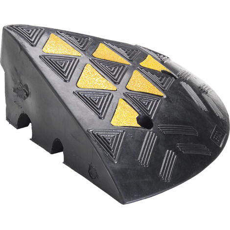 Extrémité pour rampes d'accès de caniveau - l x p x h 300 x 300 x 100 mm - noir, la paire (1/2)