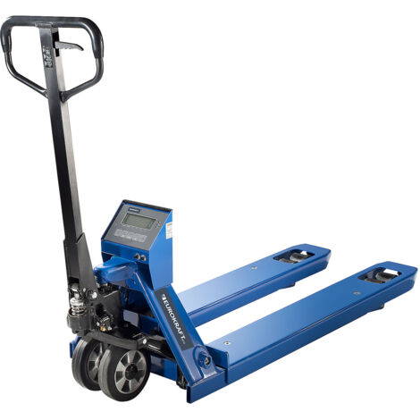 EUROKRAFT Transpalette peseur, poids 110 kg - force 2200 kg - longueur h.t. 1570 mm (1/5)