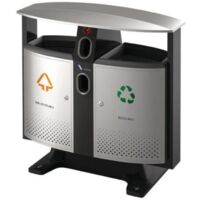 FRANKEL kaiserkraft, Poubelle avec toit, capacité 78 l, l x h