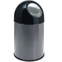 FRANKEL kaiserkraft, Poubelle à poussoir, acier, capacité 30 l