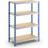 eurokraft basic, Rayonnage emboîtable, tablettes en aggloméré,
