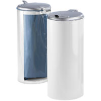 VAR, Collecteur de déchets en tôle d'acier, capacité 120 l,