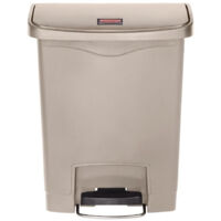 Poubelle à Pédale Frontale Slim Jim Beige 30L - Rubbermaid