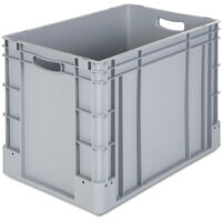 Bac industriel 80L en polypropylène – Dimensions 600 x 400 x 420 mm – Gerbable et résistant de -40 °C à +90 °C – Pour stockage alimentaire – Certeo