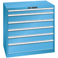 LISTA, Armoire à tiroirs en tôle d'acier, h x l 1000 x 1023 mm