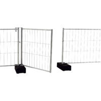 Clôture de chantier avec porte 1200 mm – Hauteur 1200 mm – Cadre en tube d'acier galvanisé – Résistance à la corrosion
