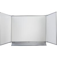 eurokraft pro, Tableau mural pliable, tôle d'acier émaillée, l