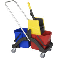 Vermop, Chariot de nettoyage AQUVA, avec timon et manche