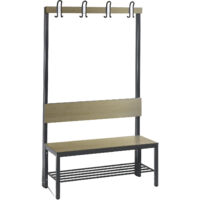 C+P, Banc de vestiaire COMFORT simple face, stratifié HPL,