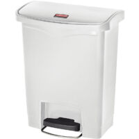 Poubelle à pédale Slim Jim 30 L Blanc Rubbermaid