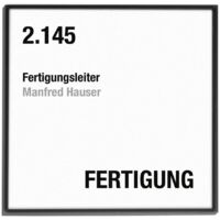 FRANKEL kaiserkraft, Plaque de porte MADRID Black Line™,