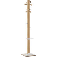 EasyCLOTH, Portemanteau easyCloth, bois massif, 8 grandes