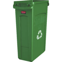 Rubbermaid, Poubelle SLIM JIM®, capacité 87 l, avec canaux