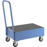 eurokraft basic, Cuve de rétention mobile en tôle d'acier, L x