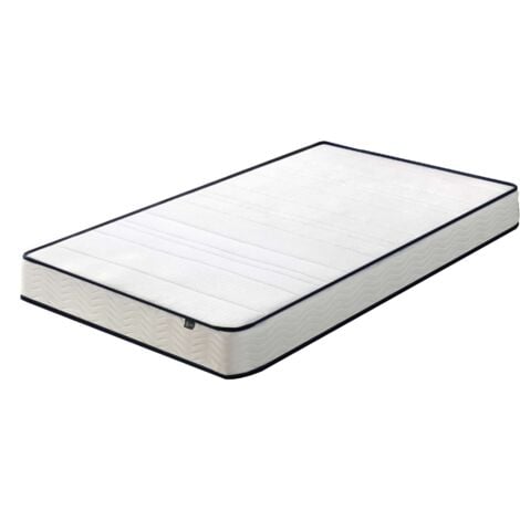 Matelas 90x190 cm, Matelas à ressorts avec mousse de confort, Matelas orthopédique avec support ergonomique, Épaisseur 15cm
