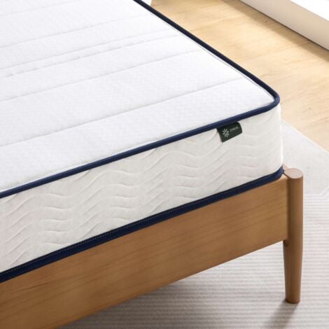 Matelas 90x190 cm, Matelas à ressorts avec mousse de confort, Matelas orthopédique avec support ergonomique, Épaisseur 15cm