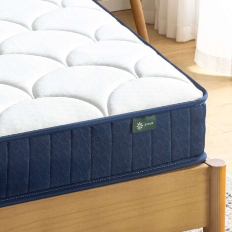 Matelas 140x190 cm, Matelas à Ressorts Ensachés avec Mousse Confort, Matelas Orthopédique avec soutien Ergonomique, Épaisseur 15cm