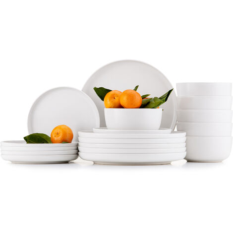 KONSIMO Tafelservice VICTO (18-tlg.) Weiß Keramik 20x27x14.5cm