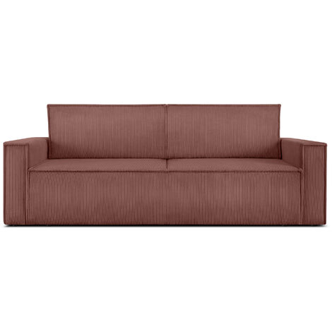 KONSIMO NAPI Schlafsofa in Pet Friendly Cord-Stoff, rosa (1/5)