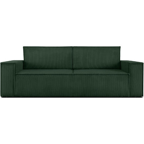 KONSIMO NAPI Sofa 3 Sitzer mit Schlaffunktion, in Pet Friendly Cord-Stoff, grün (1/5)
