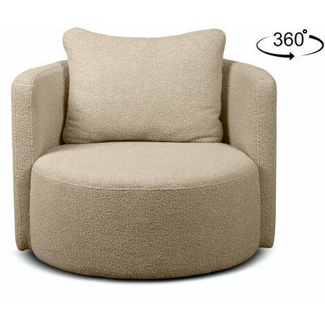 KONSIMO RAGGI Drehsessel, Beige (1/5)