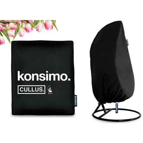 KONSIMO CULLUS Hängestuhlbezug, Schwarz (1/4)