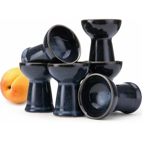 KONSIMO TIME BLACK Eierbecher (6er-Set), schwarz / graphit / marineblau (1/5)
