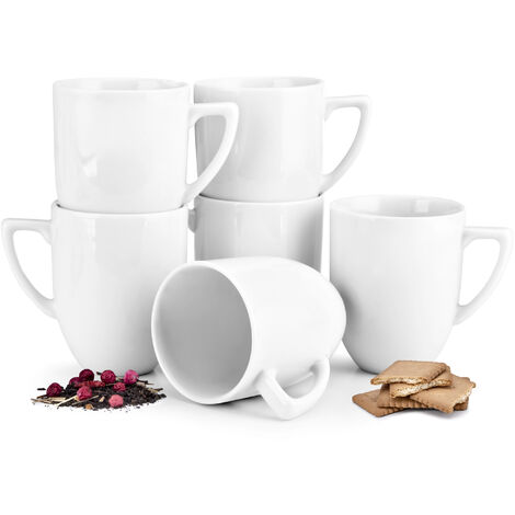 KONSIMO CARLINA Becherset Kaffeebecher 6-tlg 30cl. Porzellan, weiß (1/4)
