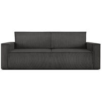 KONSIMO NAPI Schlafsofa in Pet Friendly Cord-Stoff, grau