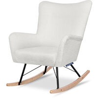 KONSIMO ADDUCTI Schaukelsessel, Cremeweiß