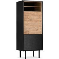KONSIMO LOFTY Regal TV/HiFi-Einlage, schwarz