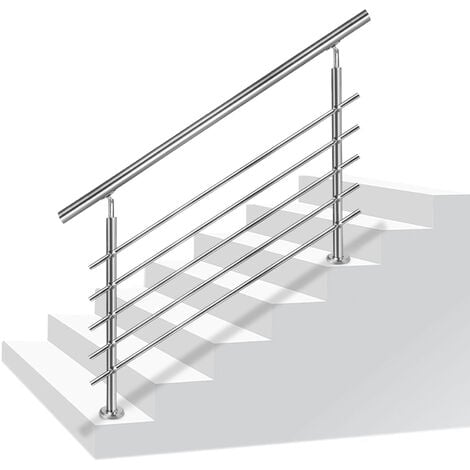 VEVOR Pasamanos de Escaleras 182.9 cm Pasamanos de Acero