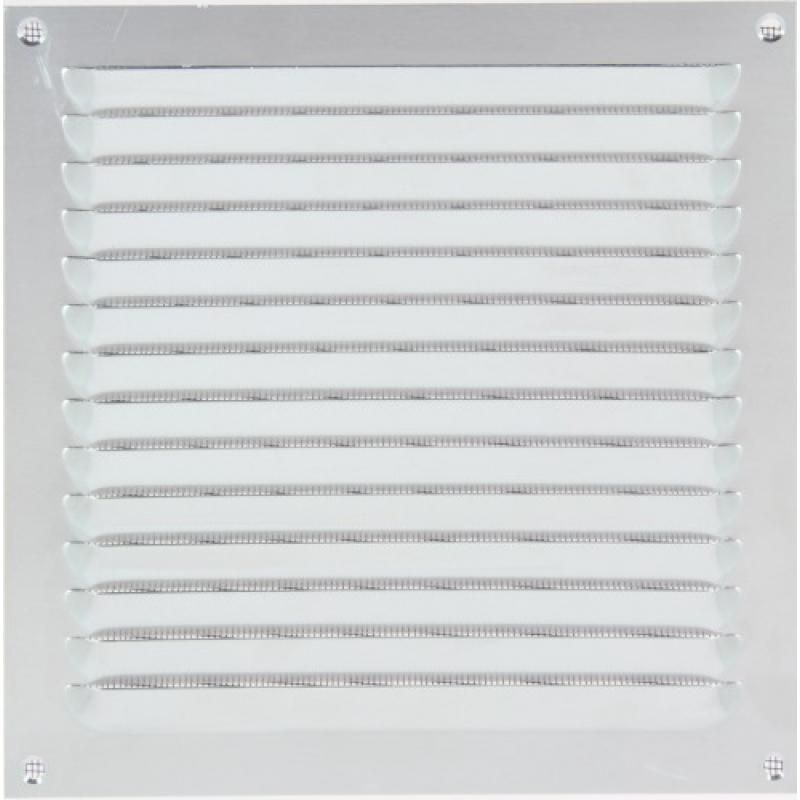 Grille d'aération en aluminium - Blanc - 200×60 mm - Abri Services