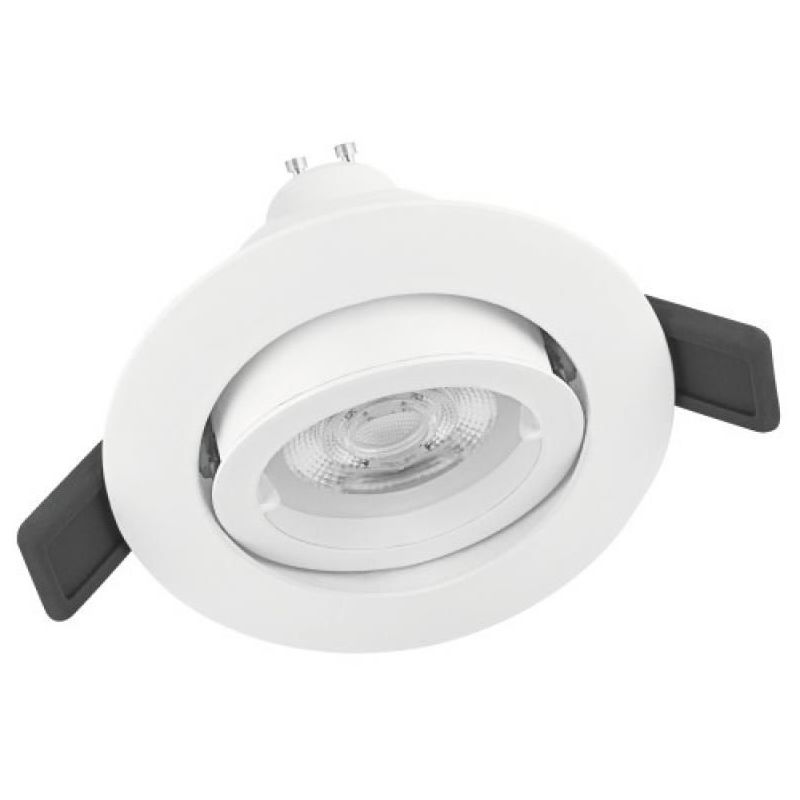 Spot LED remplaçable encastrable orientable 5W 400lm 4000K 82mm blanc