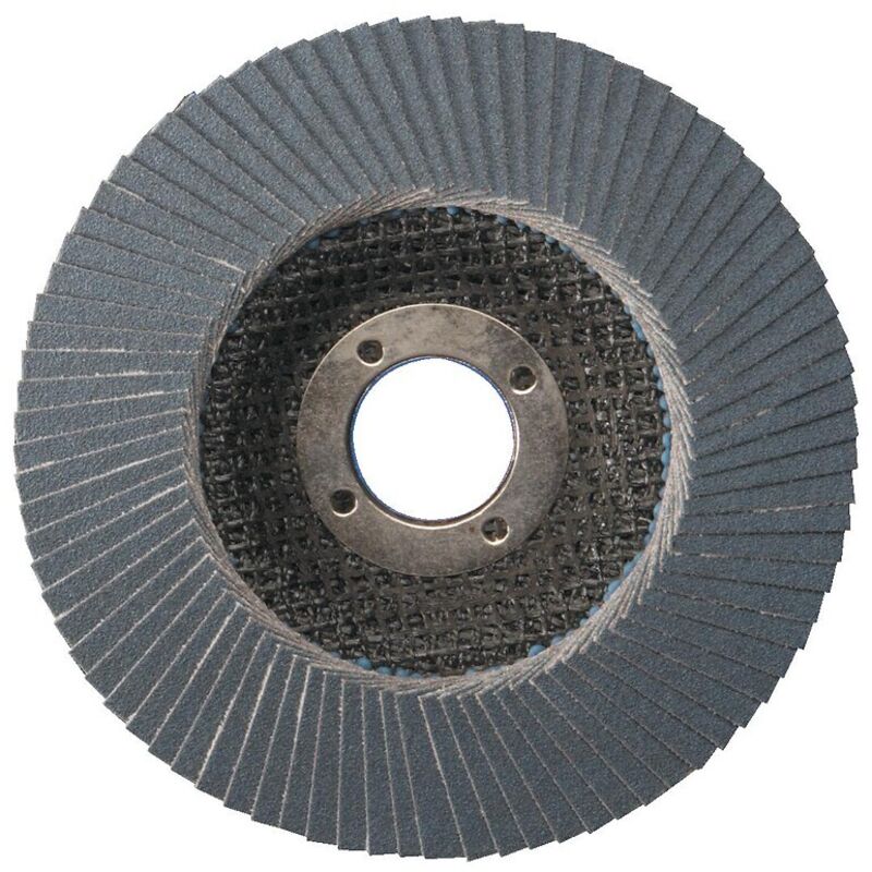 Disques à Lamelles Grain 60, 115 Mm – Lot De 10, Oxyde De Zirconium, Pour Inox Et Métal, Qualité Pro