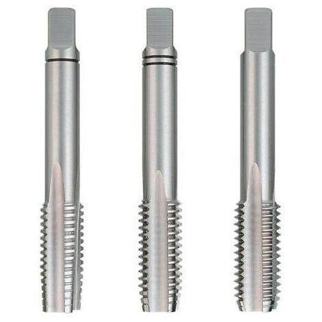 Jeu de 3 tarauds à métaux DIN 352 HSS M6 x 1.00 x Lu. 15 x Lt. 56 mm -  SA230060 - Labor