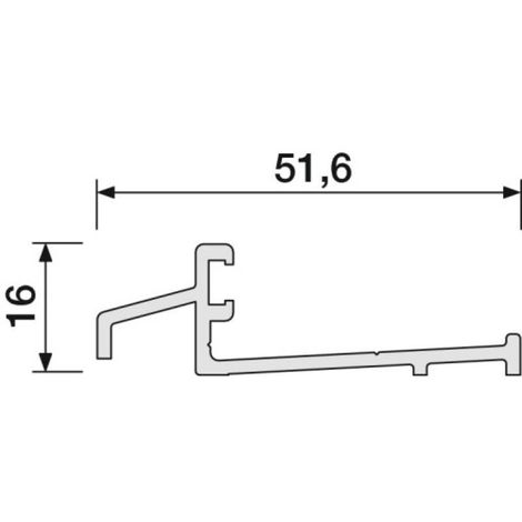 Seuil aluminium pour porte d'entrée + joint prémonté - 4 m BILCOCQ