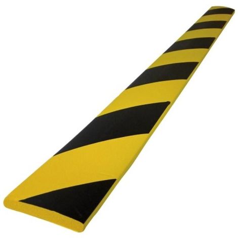 Protection plate en mousse, coloirs jaune/noir, longueur 75 cm, largeur 6 cm.